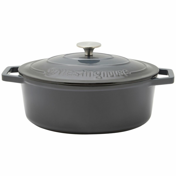 Westinghouse 5L Cast Iron Oval Pot Ombre Grey WHCIPO3002G