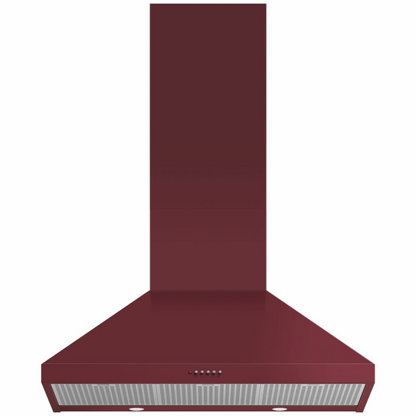 Fisher & Paykel Series 7 90cm Pyramid Chimney Wall Canopy Rangehood Red HC90PCR1