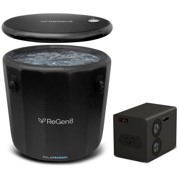 ReGen8 PolarBarrel Cold Plunge Ice Bath with T2 Chiller Unit RGCP-POLARBART2