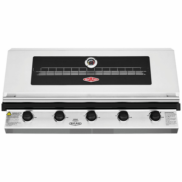 BeefEater 1200 Series 5 Burner LPG Built-In BBQ BBG1250SB