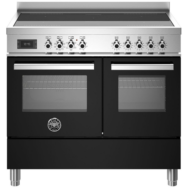 Bertazzoni 100cm Nero Induction Freestanding Double Oven PRO105I2ENET