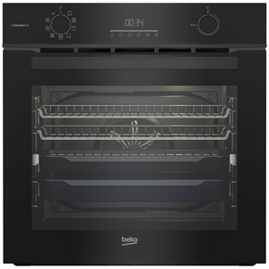 Beko 60cm Pyrolytic Multifunction Oven with SteamAdd and Airfry Black BBO6851PDX