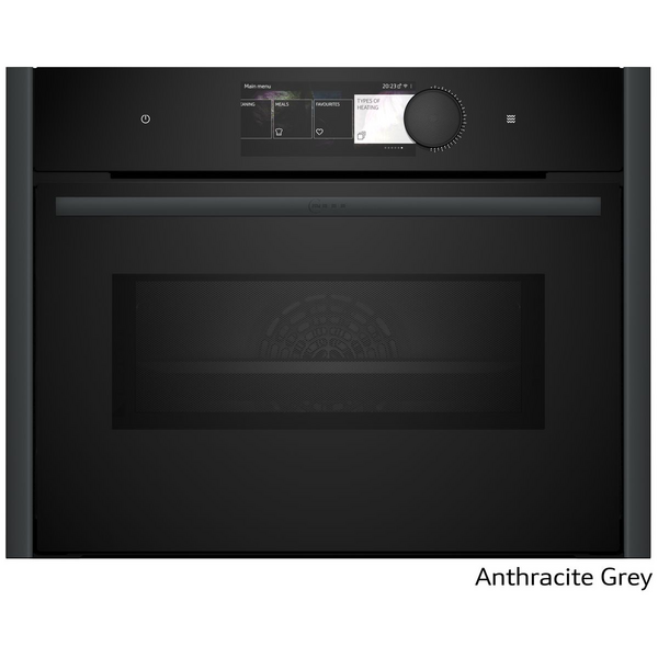 NEFF 45cm Pyrolytic Compact Oven with Microwave Anthracite Grey C29MY7MY0-AG