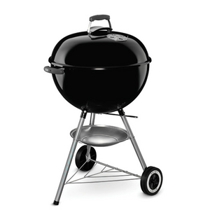 Weber 57cm Black Original Kettle Charcoal Fuel BBQ with Lid Thermometer K1341524
