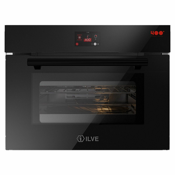 ILVE 60cm Professional Plus Built-In Black Oven 645SZTCT4BK