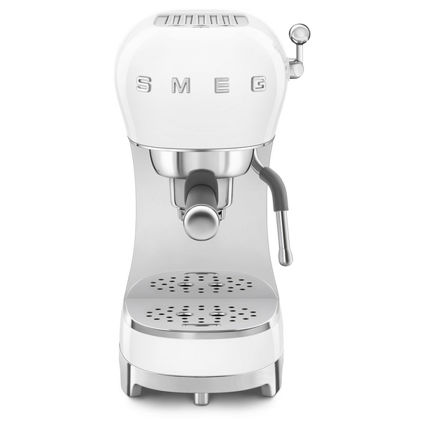 Smeg 50s Style Espresso Coffee Machine White ECF02WHAU