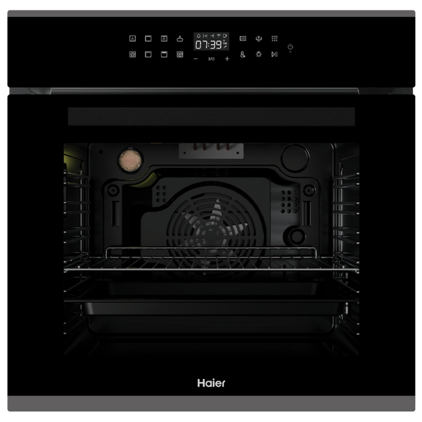 Haier Oven, 60cm, 14 Function, Self-cleaning with Air Fry Black HWO60S14TPB2