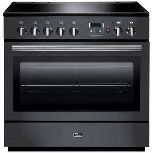 Falcon 90cm Professional FX Induction Freestanding Oven/Stove Slate and Chrome PROP90FXEISL-CH