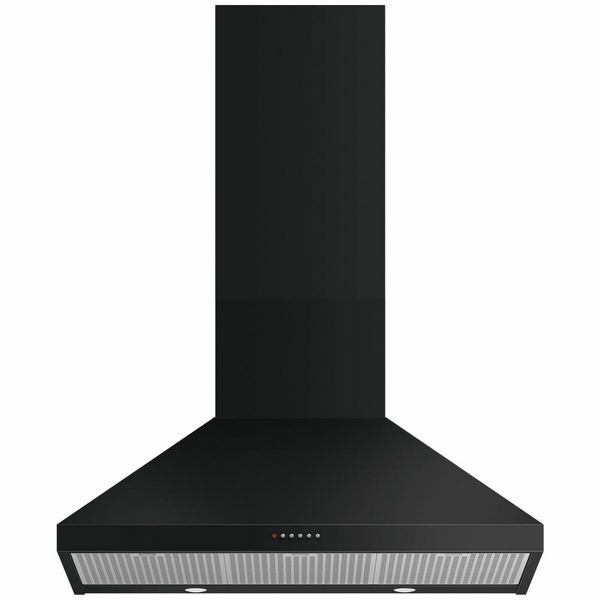 Fisher & Paykel Series 7 90cm Pyramid Chimney Wall Canopy Rangehood Black HC90PCB1