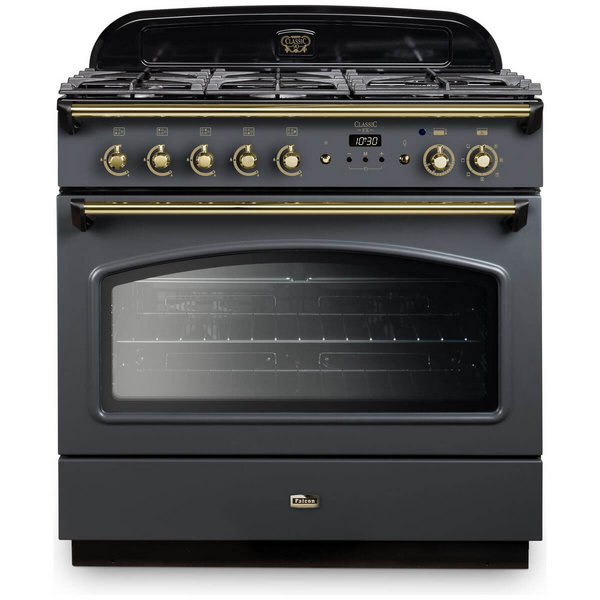 Falcon 90cm Classic FX Slate Dual Fuel Freestanding Oven CLA90FXDFSL-BR