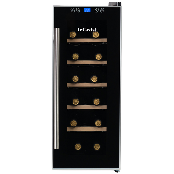 LeCavist 12 Bottle Single Zone Wine Fridge LCCV12B