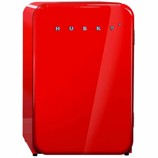 Husky 112L Retro Style Bar Fridge Red HUS-RETRO112RED1