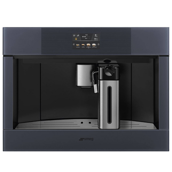 Smeg Linea Compact Built-In Coffee Machine Neptune Grey CMS4104G