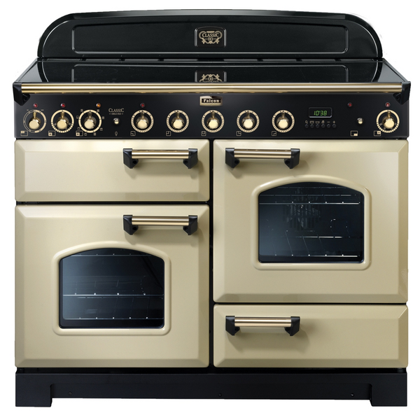 Falcon 110cm Cream Induction Classic Deluxe Freestanding Oven CDL110EICRBR
