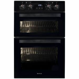Artusi 60cm Black Electric Built-In Double Oven CAO888B