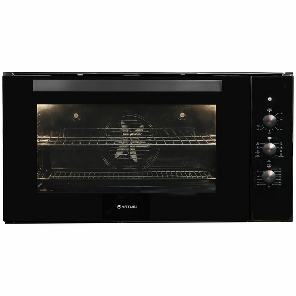 Artusi 90cm Black Glass Built-in Electric Oven CAO900B