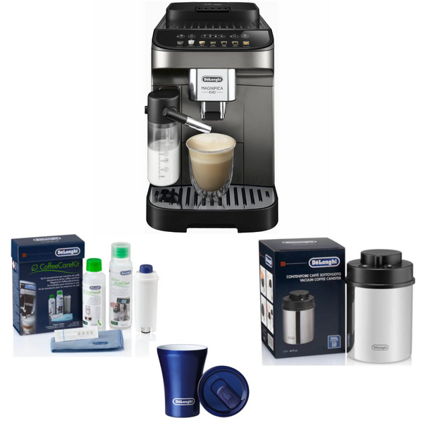 Delonghi Magnifica Evo Titan Fully Automatic Coffee Machine Package ECAM29083TBPK
