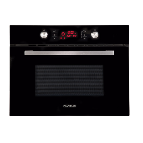 Artusi 60cm Compact Glass Combi-Microwave Oven Black CAMC45B