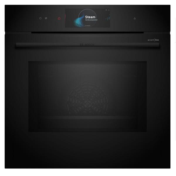 Bosch Series 8 Multifunction Oven with Microwave and Steam Black HNG978QB1A