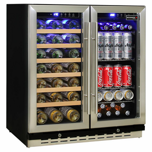 Schmick 165L Under Bench Dual Zone Bar Fridge JC165