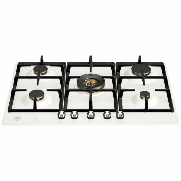 Bertazzoni 75cm Heritage Series Natural Gas Cooktop with Central Wok Burner P755CHERAX