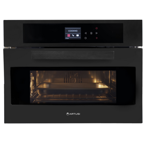 Artusi 60cm Combination Microwave Built In Oven Matte Black ACM45MB