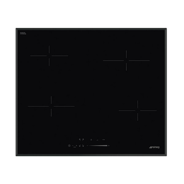 Smeg 60cm Universale Aesthetic Ceramic Cooktop Black SE464TB