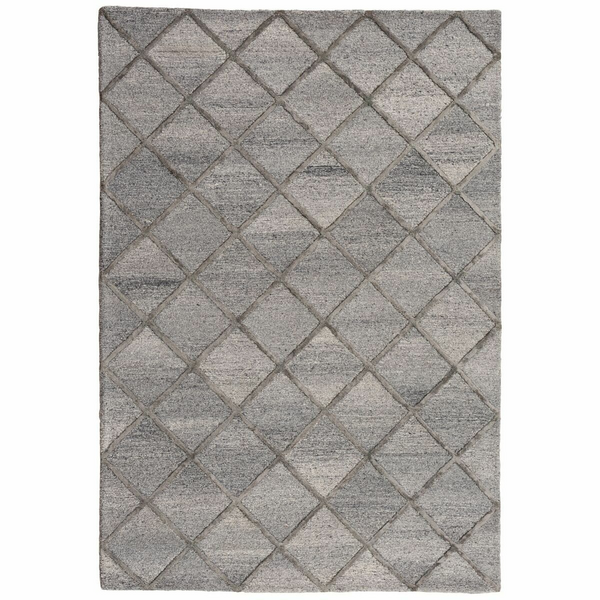 Cadrys Shimmer Diamonds Charcoal 200x300 Rug SHIMCD2 | Andoo