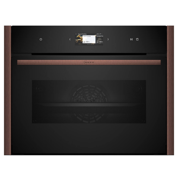 NEFF N90 Flex Design 60cm Compact Oven with Steam Brushed Bronze C29FS3AY0-BB