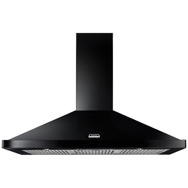 Falcon 90cm Traditional Canopy Rangehood Black FALHDCP90BC