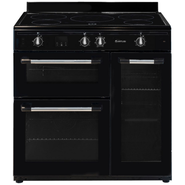 Artusi 90cm Induction Matte Black Freestanding Oven AFIR935B