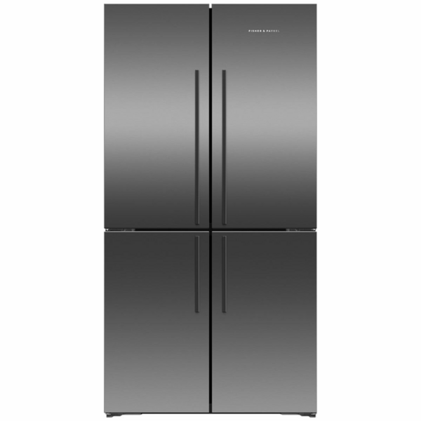 Fisher & Paykel Series 7 538L Quad Door Refrigerator Black Stainless Steel RF605QDVB2