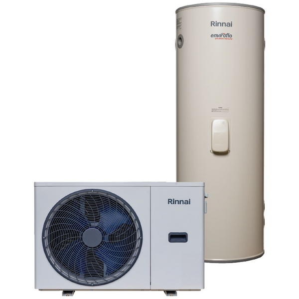 Rinnai Enviroflo S Split 7.0kW-250 Ltr Electric Heat Pump Hot Water System KSHP250M24L70