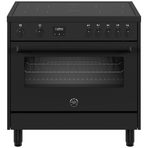 Bertazzoni 90cm Master Series Matte Black Induction Freestanding Oven MPL95I1ETNT