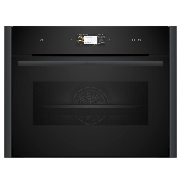 NEFF N90 Flex Design 60cm Compact Oven with Steam Anthracite Grey C29FS3AY0-AG