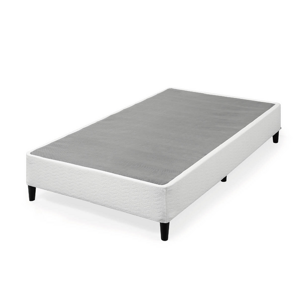 Zinus Keenan Single Fabric White Ensemble Bed Base AU-BSLB-S