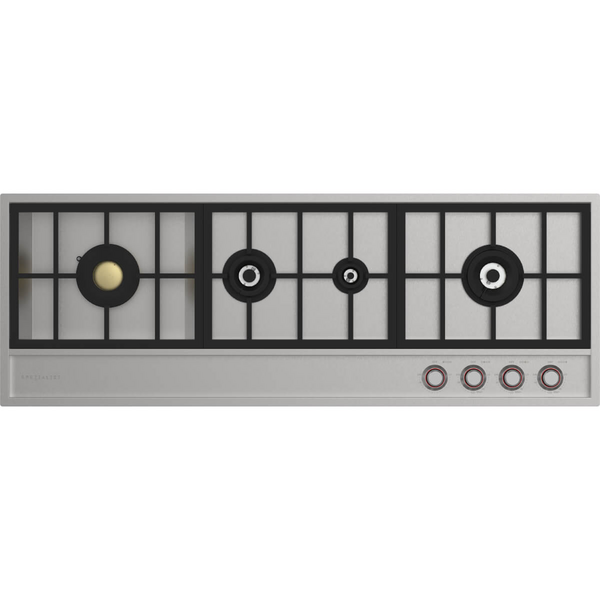 Spezialist 124cm LP Gas Cooktop 4 Burner Stainless Steel Flush Mount S31244SFLPG