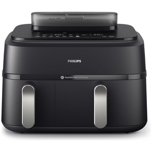Philips 5000 Series 9L Dual Basket Airfryer XXL Steam Black NA551-00