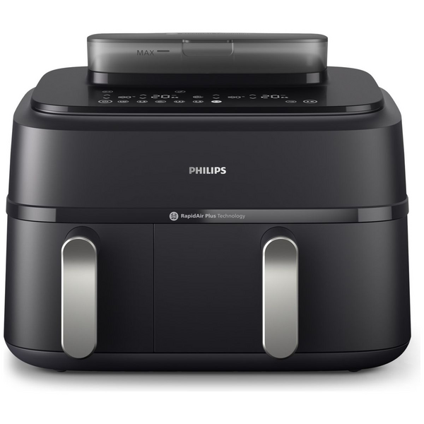 Philips 5000 Series 9L Dual Basket Airfryer XXL Steam Black NA551-00