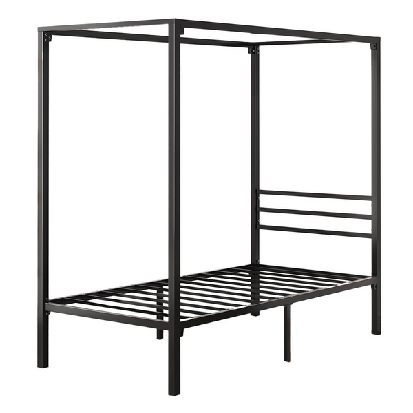 Zinus Patricia Single Metal Canopy Bed Frame Black AU-CPBF-S