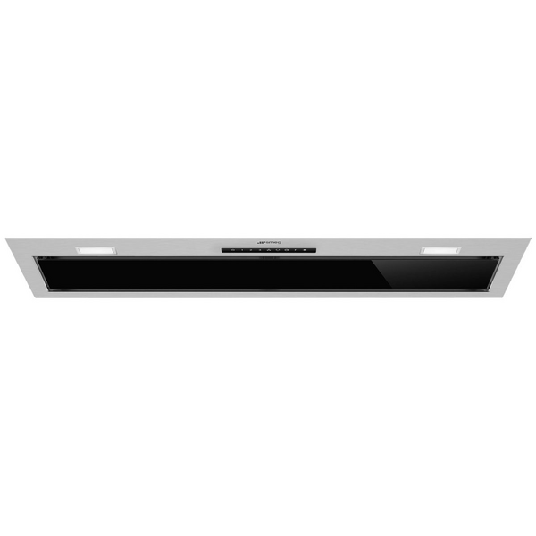 Smeg 90cm Black Glass & Stainless Steel Integrated KSGAU9P4VN