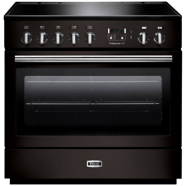 Falcon 90cm Professional Plus FX Induction Freestanding Oven/Stove Black and Chrome PROP90FXEIGB-CH