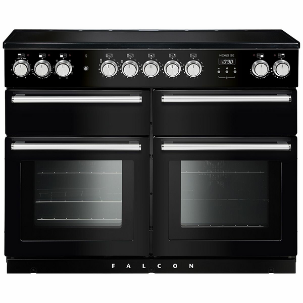 Falcon 110cm Nexus SE Induction Freestanding Electric Oven/Stove Black and Chrome NEXSE110EIBL-CH