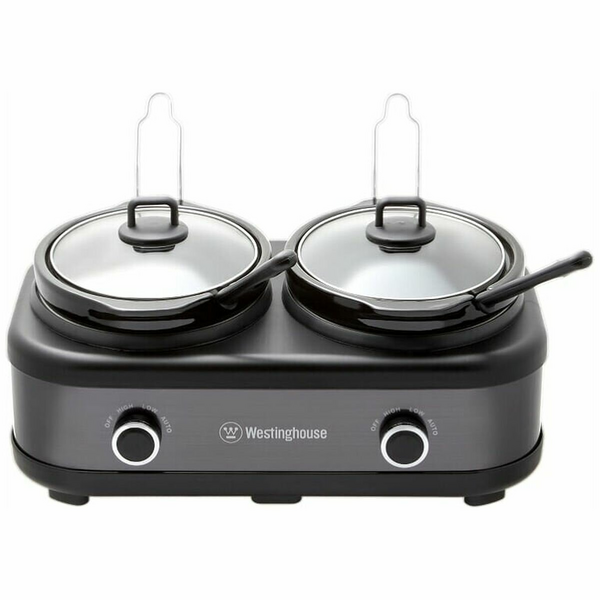 Westinghouse Slow Cooker 2 x 2.5L Ceramic Pots Auto Function WHSC06KS
