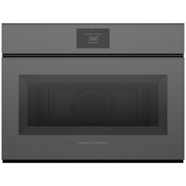 Fisher & Paykel 60cm Series 9 Handleless Compact Combi Microwave Oven OM60NMTNG1