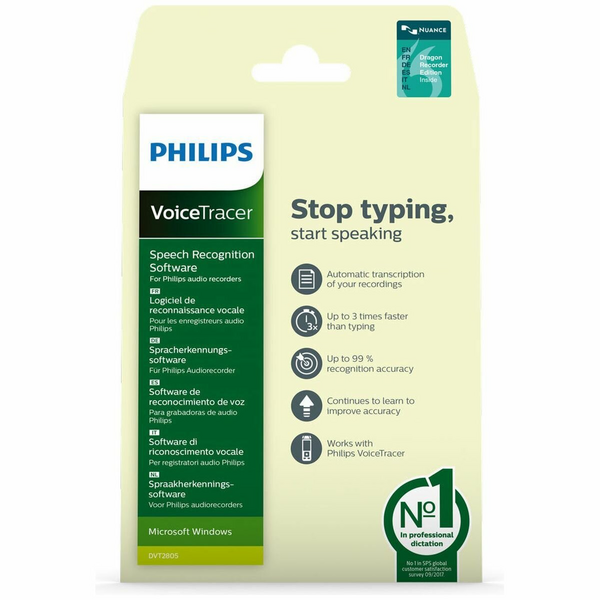 Philips DVT Dragon Nuance Voice Recorder Software DVT2805