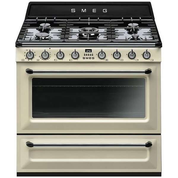 Smeg 90cm Victoria Dual Fuel Freestanding Oven TRA90P2