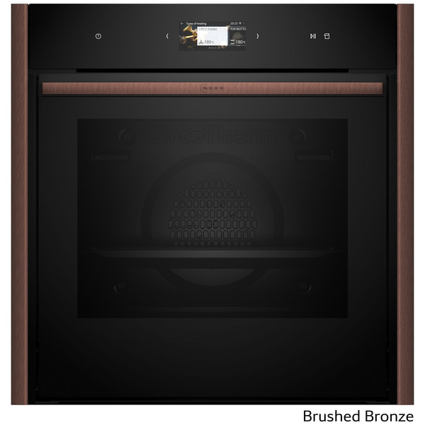NEFF 60cm Pyrolytic Slide & Hide Oven with Added Steam Brushed Bronze B69VS73Y0A-BB