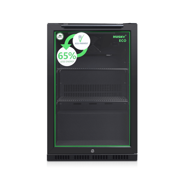 Husky 90L Single Door Homebar Drinks Chiller Black C1HECO840BKAU