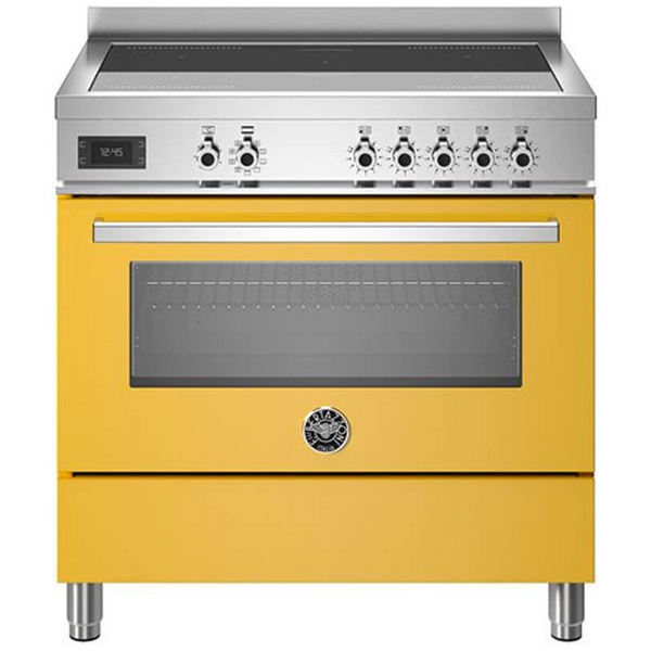 Bertazzoni 90cm Professional Yellow Induction Freestanding Stove PRO95I1EGIT